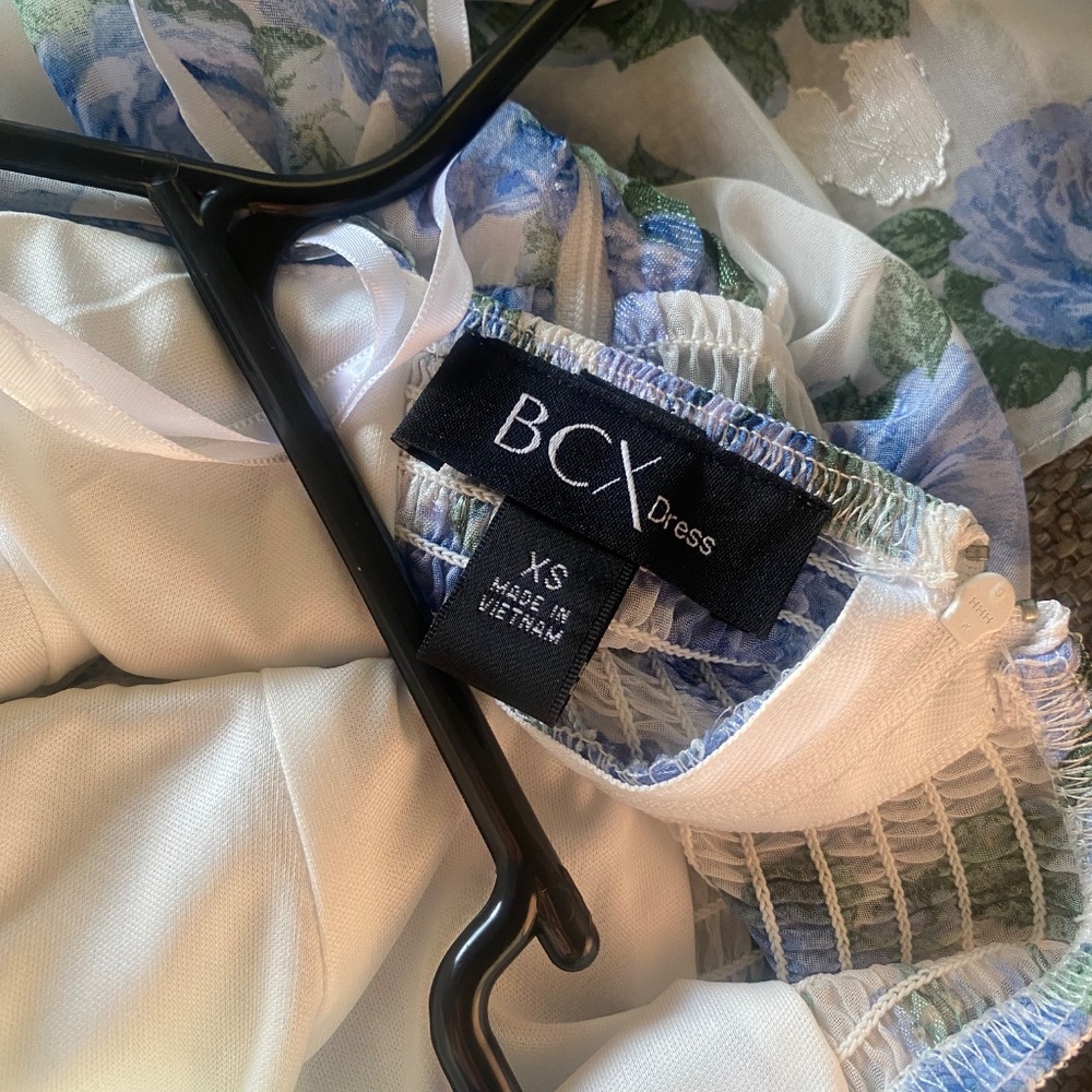 Blue Floral Midi Dress - Picture 2 of 3